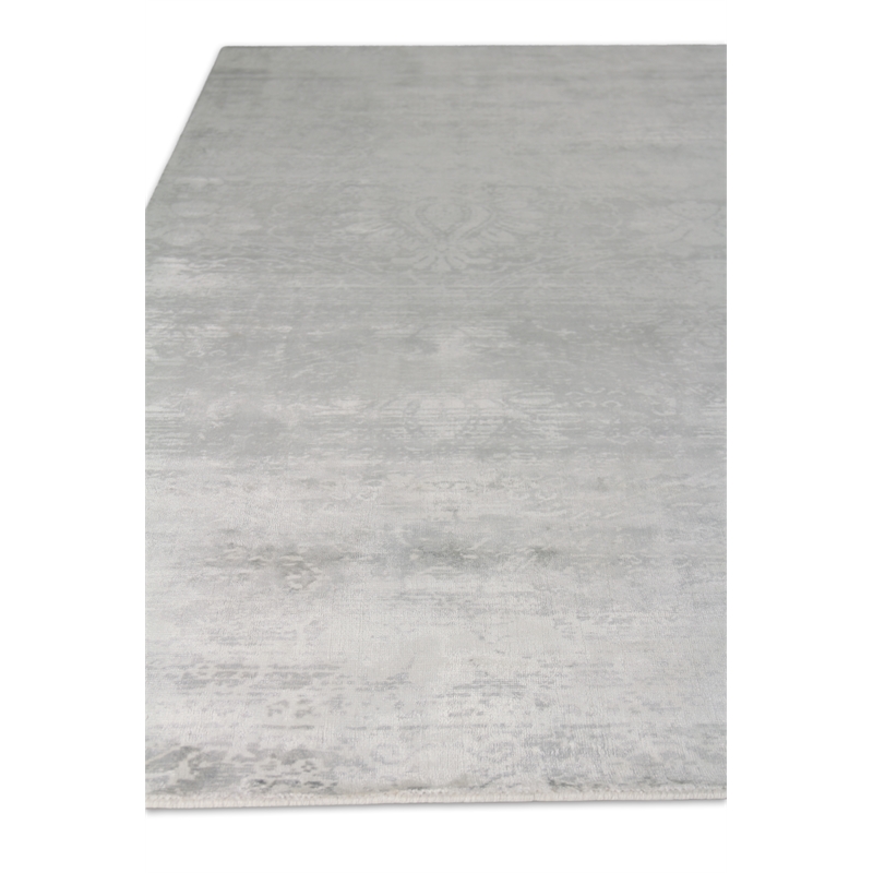 Koda Handloomed Bamboo Silk Blue/Gray 10'x14' Area Rug