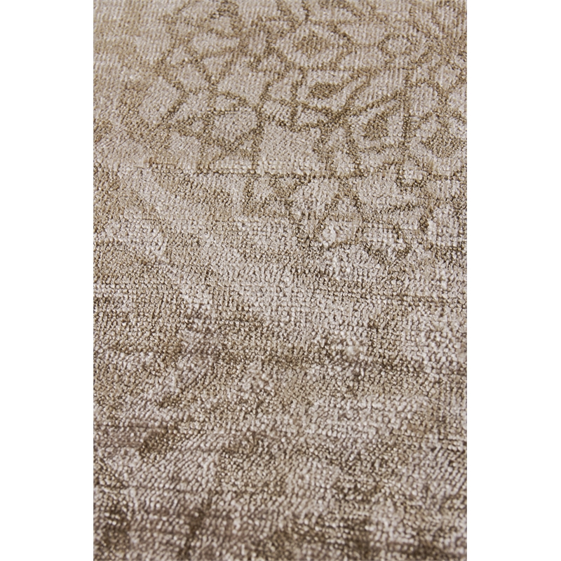 Koda Handloomed Bamboo Silk Stone 10'x14' Area Rug