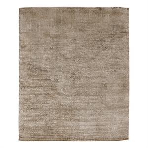Koda Handloomed Bamboo Silk Stone 10'x14' Area Rug