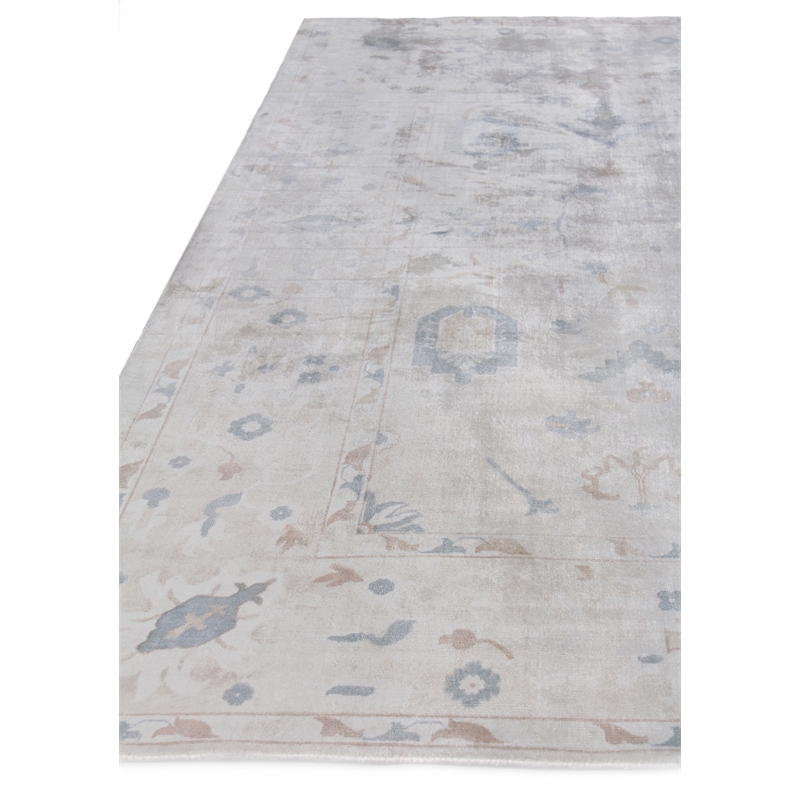 Koda Handloomed Bamboo Silk Ivory 8'x10' Area Rug