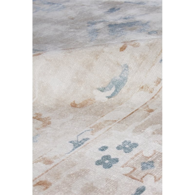 Koda Handloomed Bamboo Silk Ivory 8'x10' Area Rug