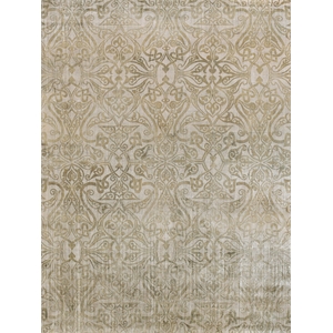 Koda Handloomed Bamboo Silk Light Beige 9'x12' Area Rug