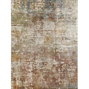 Koda Handloomed Bamboo Silk Brown/Ivory 8'x10' Area Rug