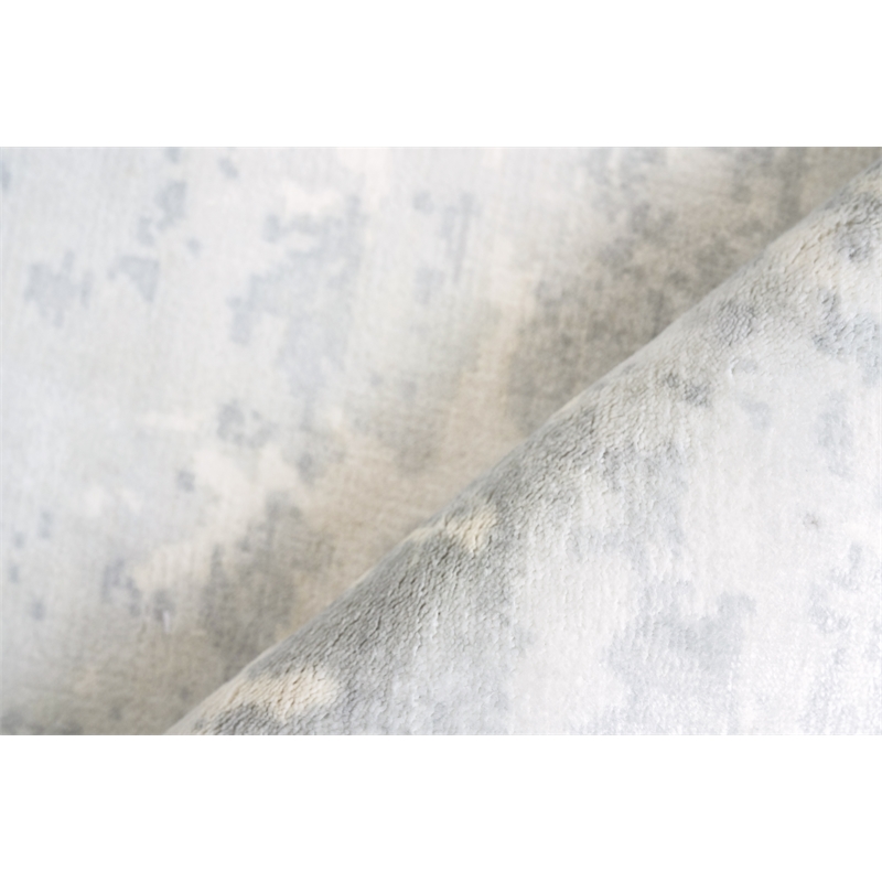 Koda Handloomed Bamboo Silk Gray 10'x14' Area Rug