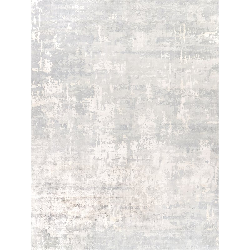 Koda Handloomed Bamboo Silk Gray 10'x14' Area Rug