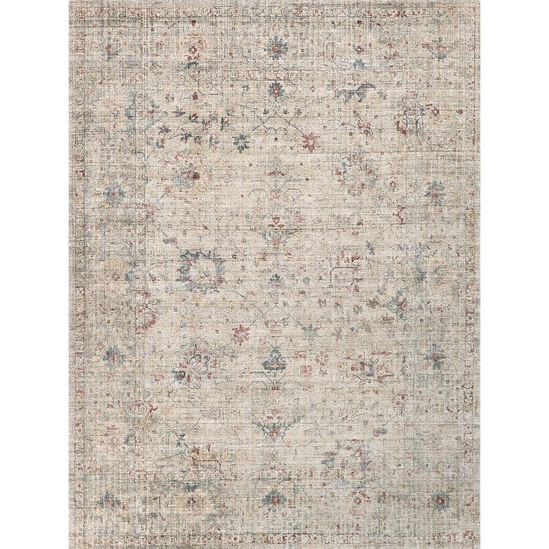 Kensington Handloomed Wool/Bamboo Silk Beige 10'x14' Area Rug