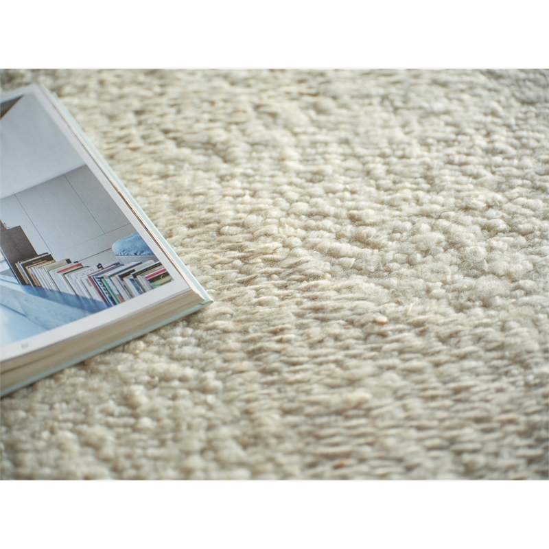 Kokomo Flatweave New Zealand Wool Ivory/Taupe 15'x20' Area Rug