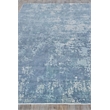 Laguna Handloomed Wool/Bamboo Silk Blue/Multi 10'x10' Square Area Rug