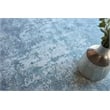 Laguna Handloomed Wool/Bamboo Silk Blue/Multi 10'x10' Square Area Rug