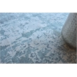 Laguna Handloomed Wool/Bamboo Silk Blue/Multi 10'x10' Square Area Rug