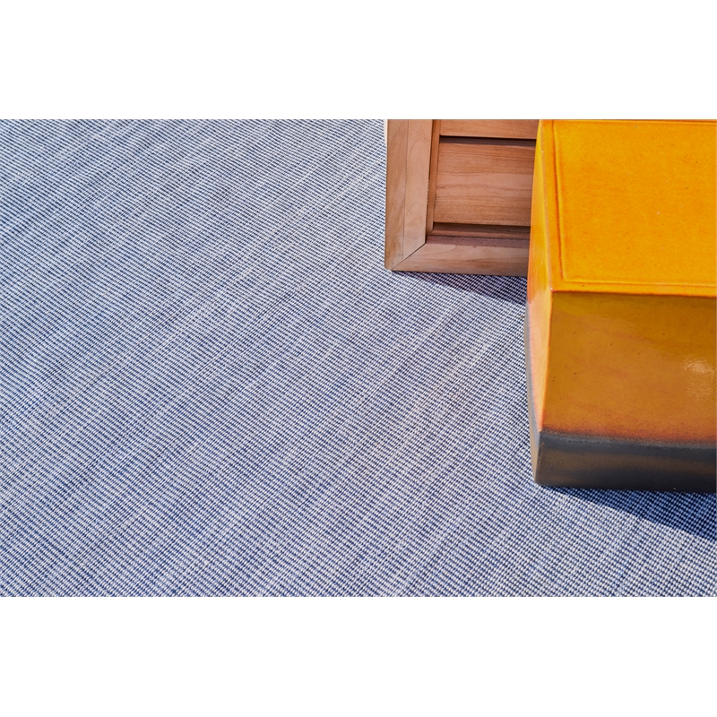 Lenzi Flatweave Pet Blue 5'x8' Area Rug