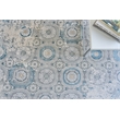 Legacy Power Loom Acrylic/Viscose Ivory/Blue 7'x10' Area Rug