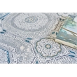 Legacy Power Loom Acrylic/Viscose Ivory/Blue 7'x10' Area Rug