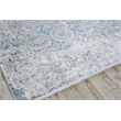 Legacy Power Loom Acrylic/Viscose Ivory/Blue 8'x10' Area Rug