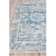 Legacy Power Loom Acrylic/Viscose Blue/Ivory 8'x10' Area Rug
