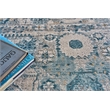 Legacy Power Loom Acrylic/Viscose Blue/Ivory 8'x10' Area Rug