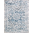 Legacy Power Loom Acrylic/Viscose Blue/Ivory 8'x10' Area Rug
