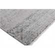 Lexington Hand-Knotted Wool/Bamboo Silk Silver/Gray 8'x10' Area Rug