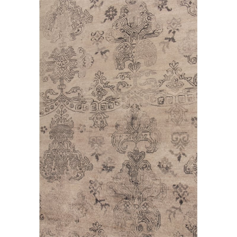Lisbon Hand-Knotted Bamboo Silk Ivory 9'x12' Area Rug