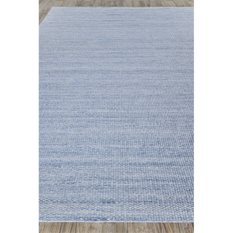 Loro Flatweave Pet Light Blue 10'x14' Area Rug