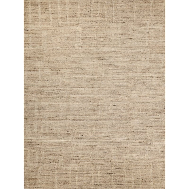 Malmo Hand-Knotted New Zealand Wool Beige 9'x12' Area Rug