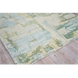 Luxury Laureno Hand-Knotted Bamboo Silk Ivory/Green 9'x12' Area Rug