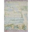 Luxury Laureno Hand-Knotted Bamboo Silk Ivory/Green 9'x12' Area Rug