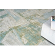 Luxury Laureno Hand-Knotted Bamboo Silk Ivory/Green 9'x12' Area Rug