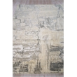 Luxury Laureno Hand-Knotted Bamboo Silk Ivory/Gray 8'x10' Area Rug