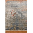 Laureno Hand-Knotted Bamboo Silk Blue/Multi 8'x10' Area Rug