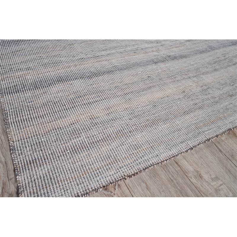 Lenzi Flatweave Pet Gray/Ivory 14'x18' Area Rug
