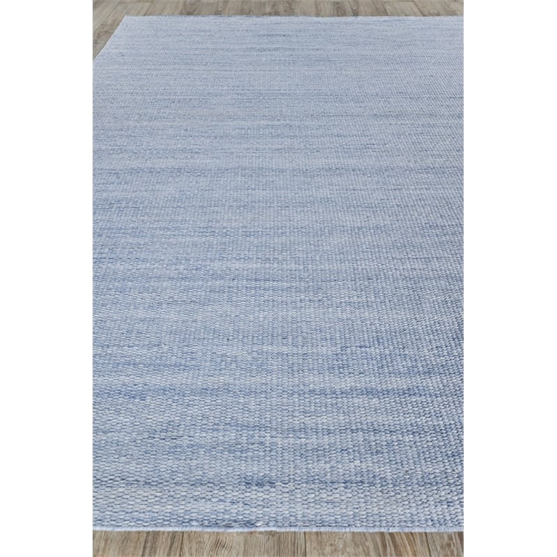Loro Flatweave Pet Light Blue 5'x8' Area Rug