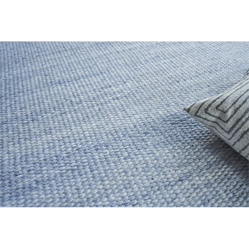 Loro Flatweave Pet Light Blue 6'x9' Area Rug