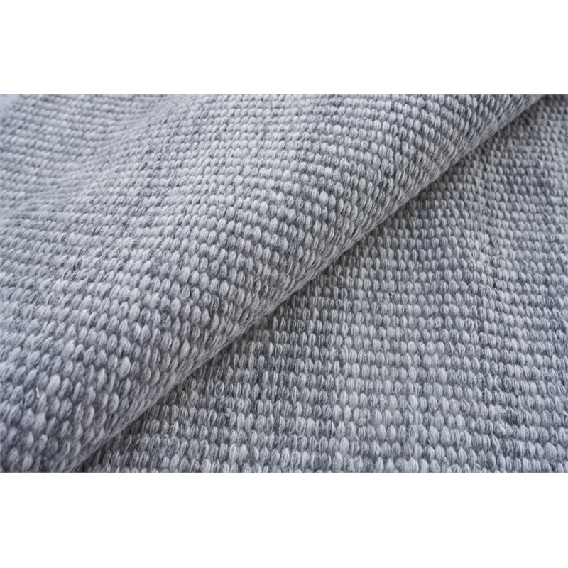 Loro Flatweave Pet Light Silver 10'x14' Area Rug