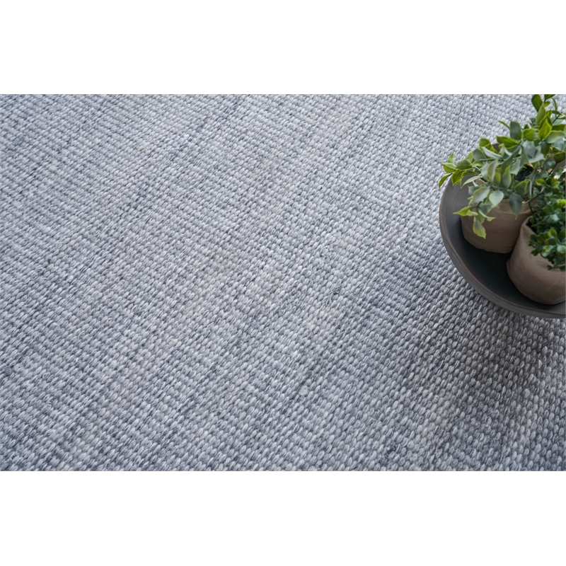 Loro Flatweave Pet Light Silver 10'x14' Area Rug