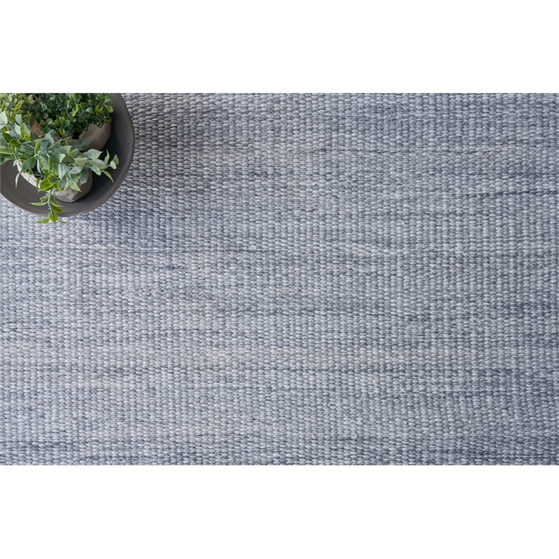 Loro Flatweave Pet Light Silver 10'x14' Area Rug