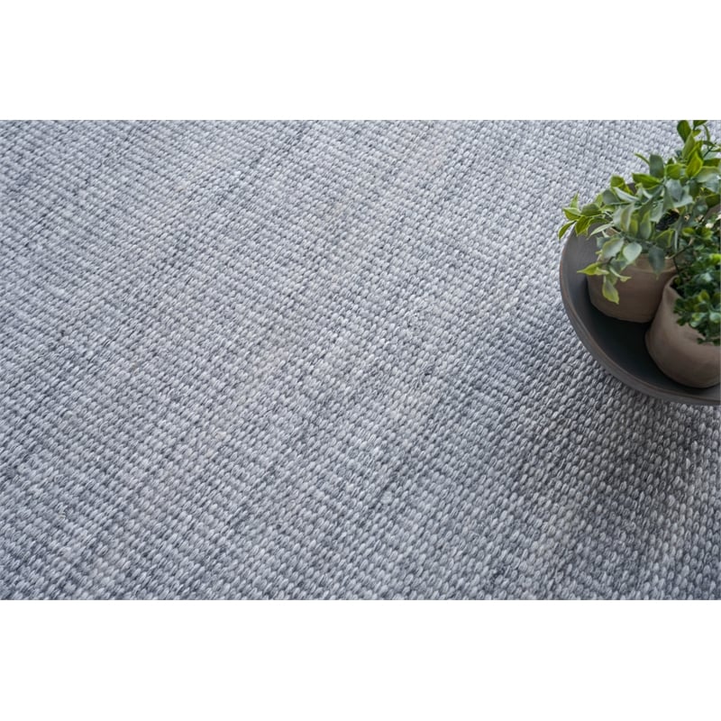 Loro Flatweave Pet Light Silver 12'x15' Area Rug
