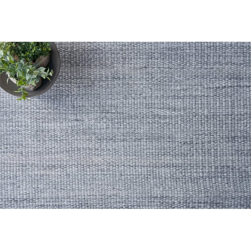 Loro Flatweave Pet Light Silver 12'x15' Area Rug