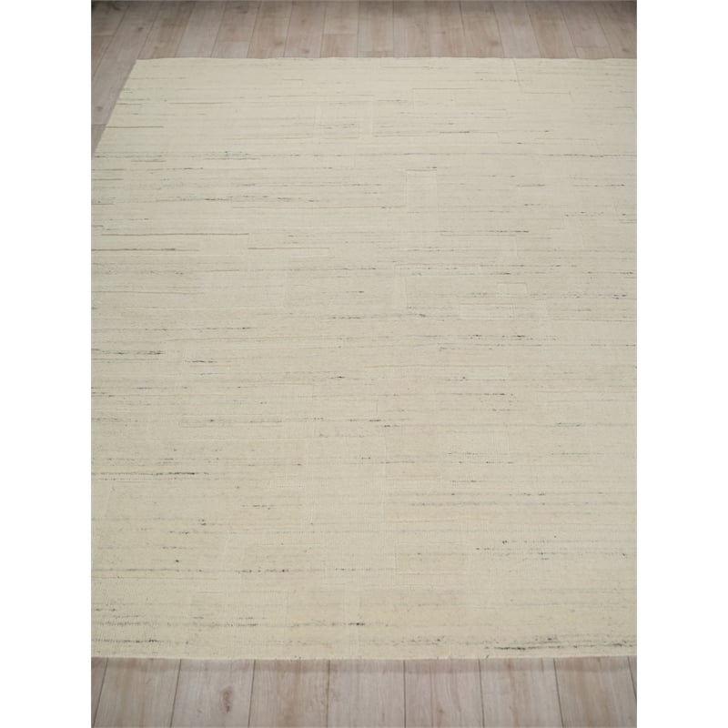 Malmo Hand-Knotted New Zealand Wool Ivory 14'x18' Area Rug