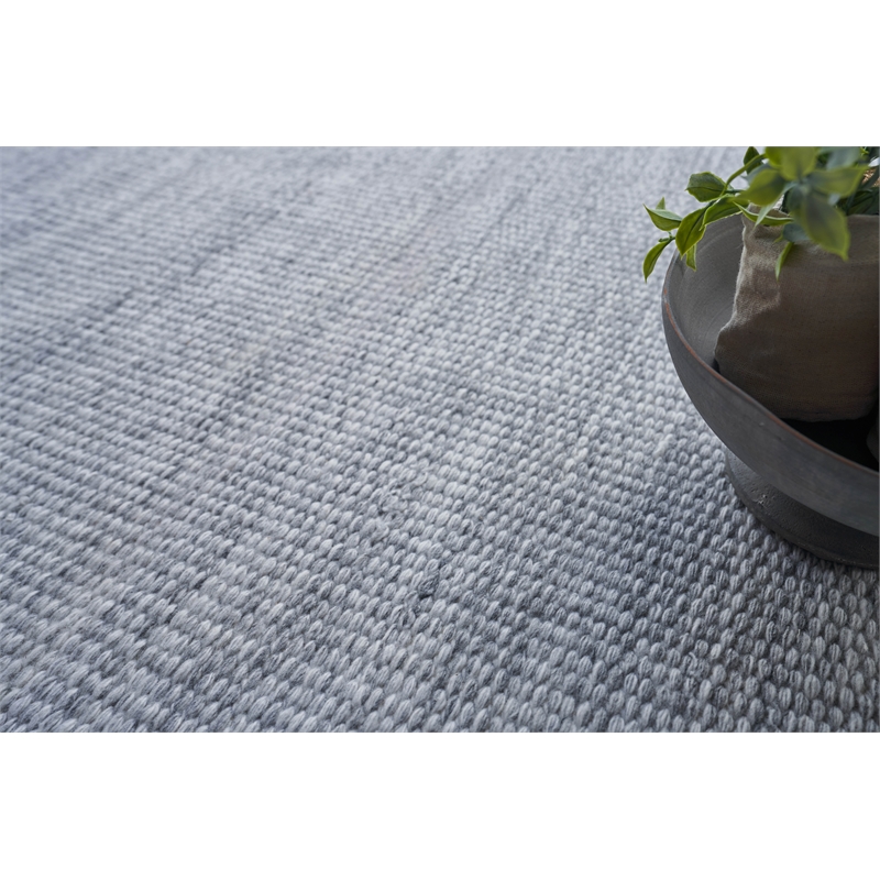 Loro Flatweave Pet Light Silver 14'x18' Area Rug