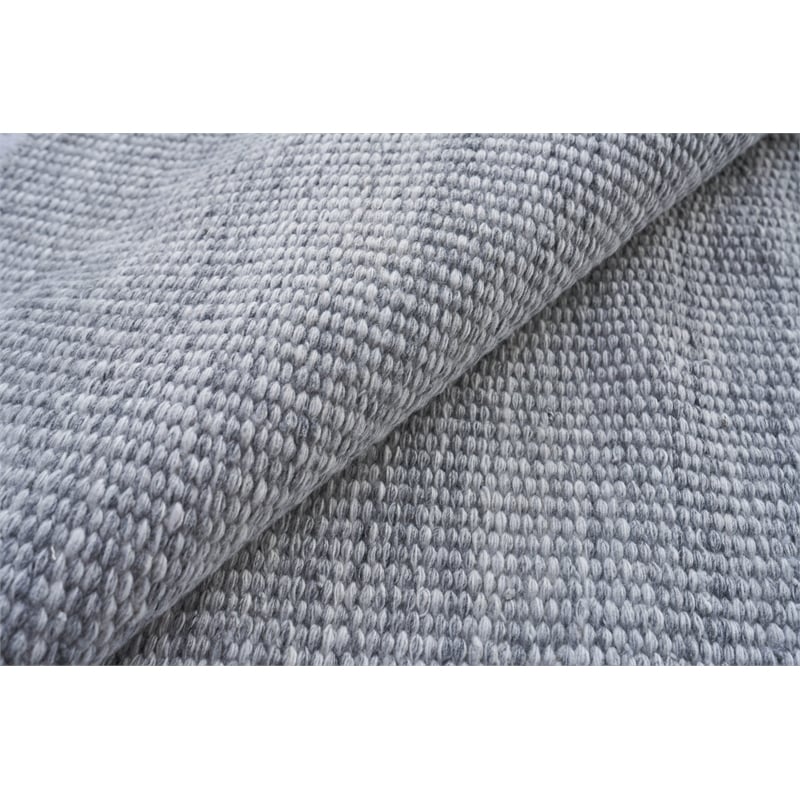 Loro Flatweave Pet Light Silver 3'x5' Area Rug