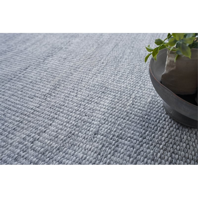 Loro Flatweave Pet Light Silver 6'x9' Area Rug