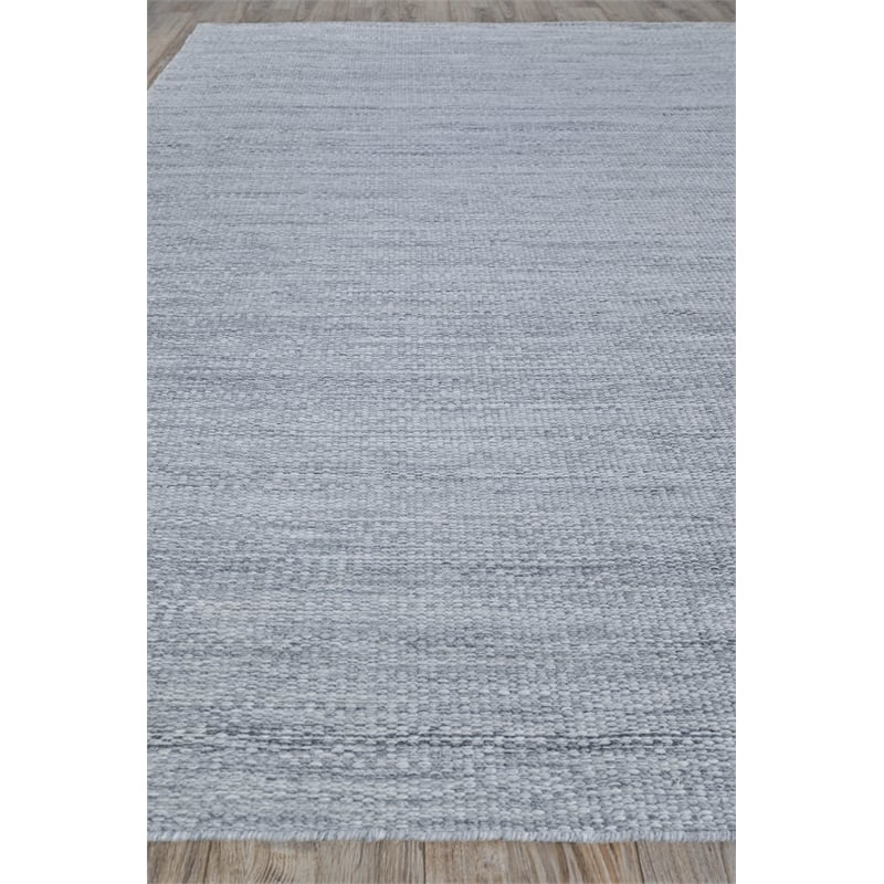 Loro Flatweave Pet Light Silver 8'x10' Area Rug