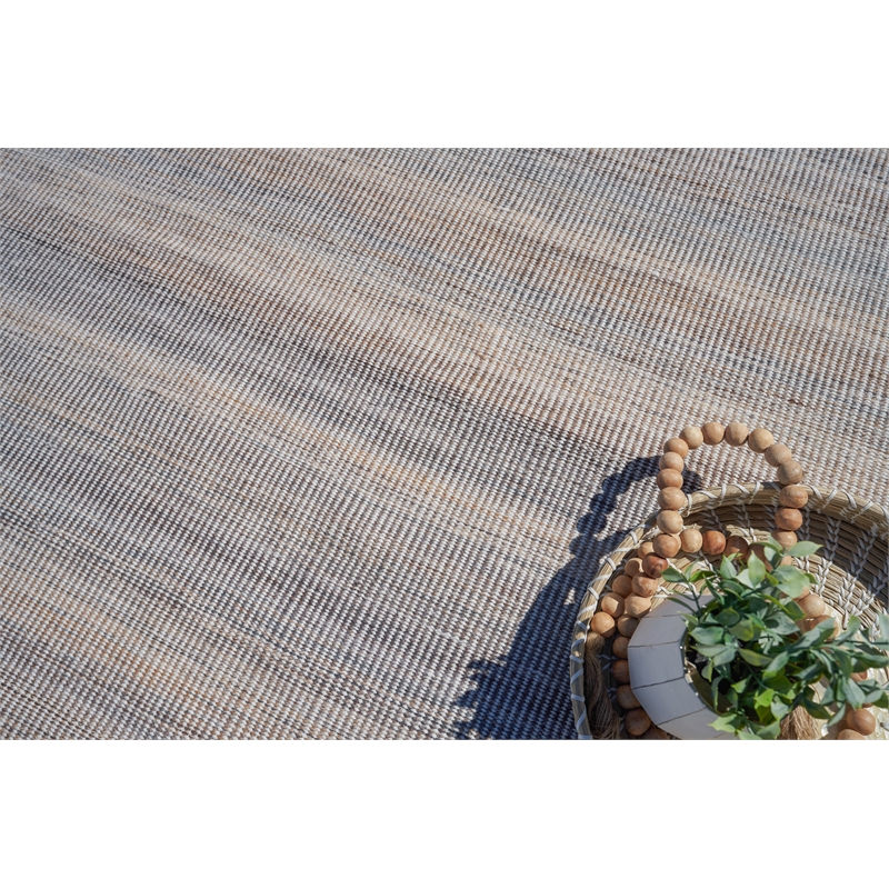 Lenzi Flatweave Pet Gray/Ivory 8'x10' Area Rug