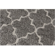 Lux Look Hand-Knotted Bamboo Silk Gray 10'x14' Area Rug