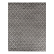Lux Look Hand-Knotted Bamboo Silk Gray 10'x14' Area Rug