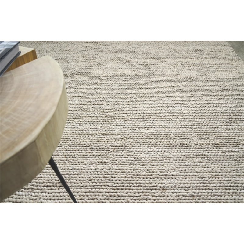 Lauryn Flatweave Polyester/Cotton Silver 12'x15' Area Rug