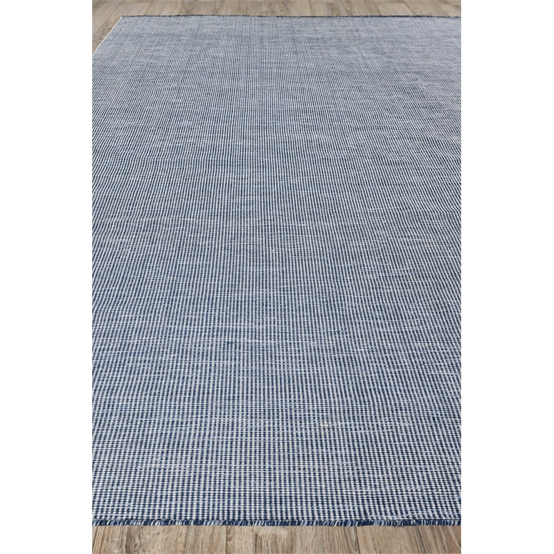 Lenzi Flatweave Pet Blue 14'x18' Area Rug
