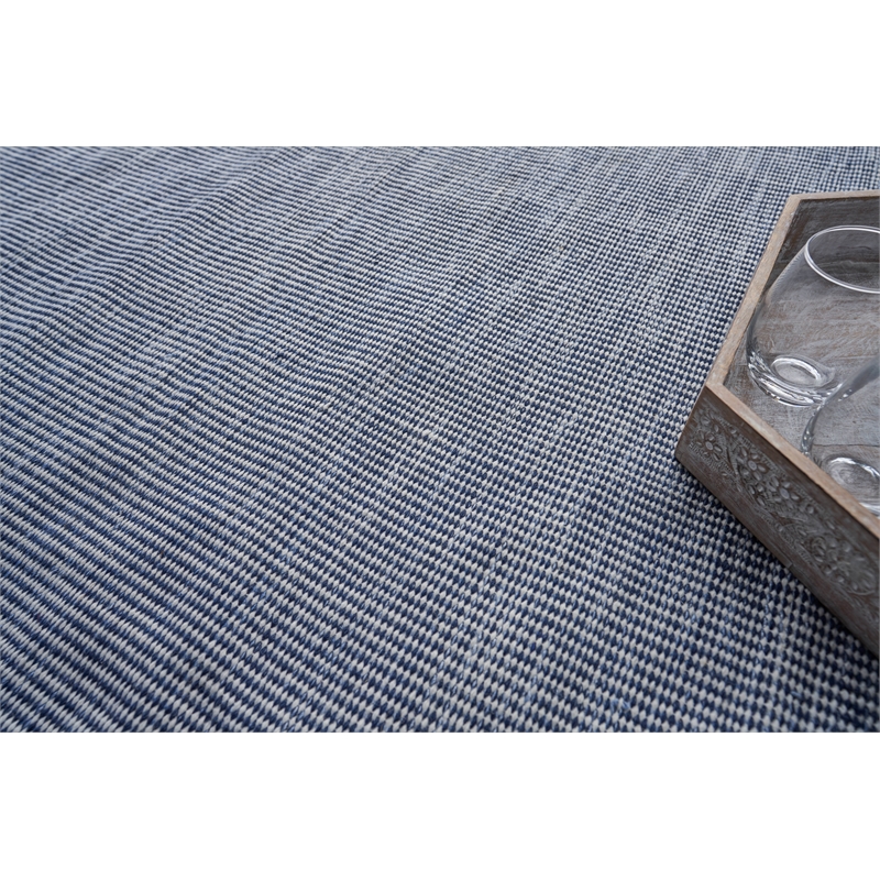 Lenzi Flatweave Pet Blue 14'x18' Area Rug