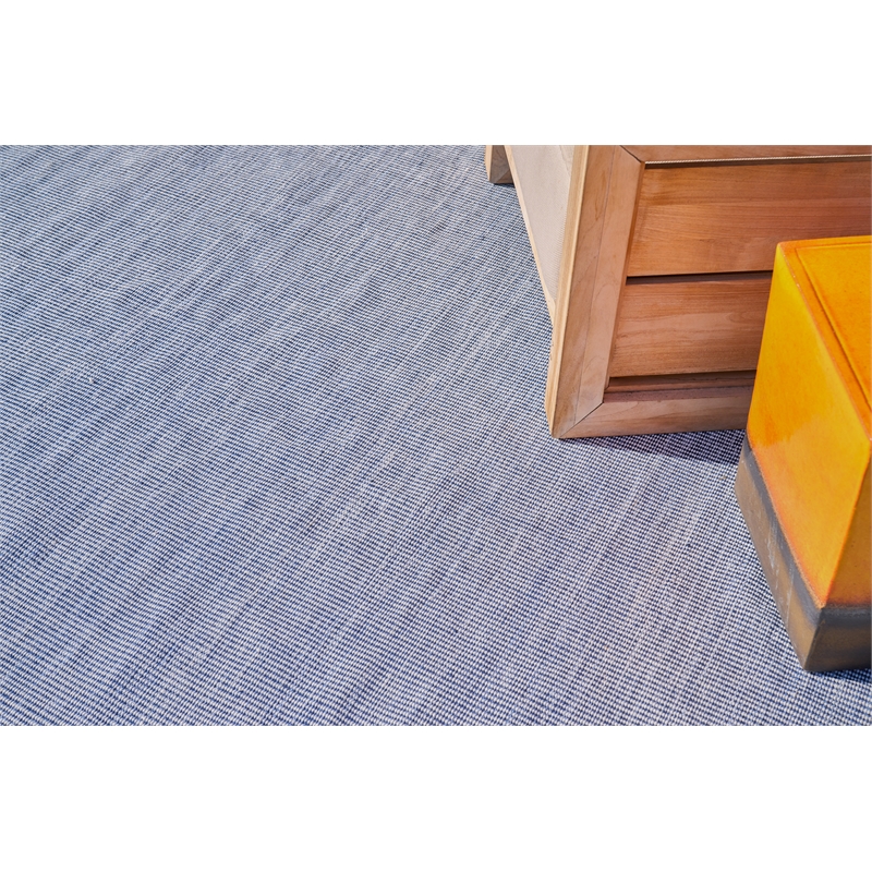 Lenzi Flatweave Pet Blue 14'x18' Area Rug
